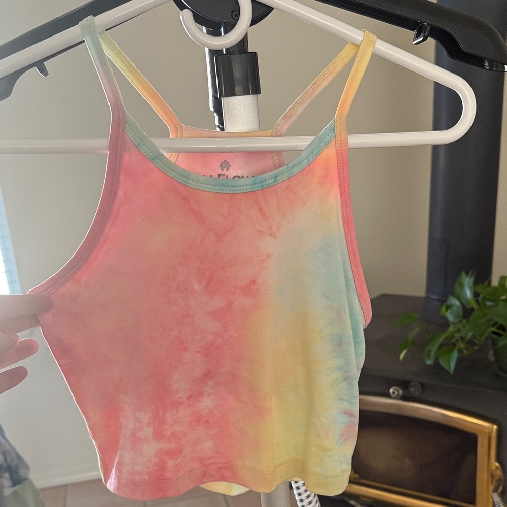 Women’s crop tie dye tank top